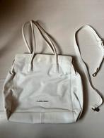 Claudio Ferrici Witte Grote Handtas Schoudertas, Ophalen of Verzenden, Gebruikt, Wit, Handtas