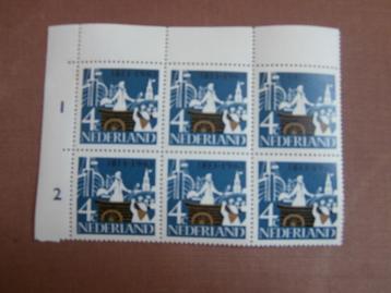 NL 1963; PLAATFOUT 807 PM3 in hoekblok van 6  LEES beschikbaar voor biedingen