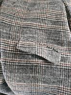 Prachtige Lange jas ruit grijs met bruin  maat xxxl 46, Ophalen of Verzenden, Zo goed als nieuw, Maat 46/48 (XL) of groter, Grijs