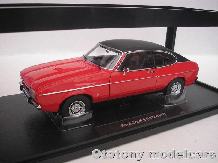 Ford Capri II 3.0 Ghia 1974 - 1977 Red 1/18 Touring Modelcar, Hobby en Vrije tijd, Modelauto's | 1:18, Nieuw, Auto, Overige merken