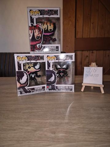 Funko Pop! Venom, Carnage & Venomized Iron Man beschikbaar voor biedingen