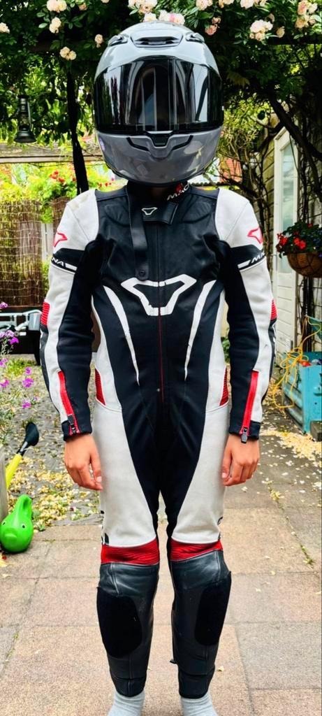 Macna Junior Leren Motorpak - Maat 134/140, Minibike, Motoren, Kleding | Motorkleding, Combipak, Kinderen, Tweedehands, Ophalen of Verzenden