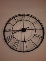 Industriële klok 70cm, Huis en Inrichting, Woonaccessoires | Klokken, Ophalen of Verzenden, Zo goed als nieuw, Wandklok