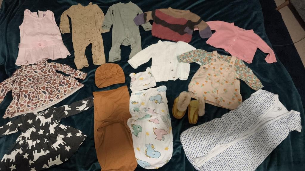 Kledingpakket Baby Meisje Maat 60/62 - Zo Goed Als Nieuw!, Ophalen of Verzenden, Zo goed als nieuw, Maat 62