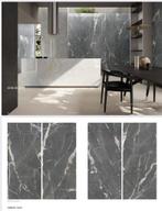 Marmerlook Calacatta Nero 1198x598x9mm matt, Doe-het-zelf en Verbouw, Tegels, 60 cm of meer, Nieuw, Ophalen of Verzenden, 10 m² of meer