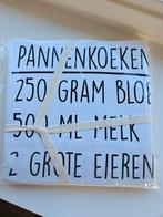 Theedoek met pannenkoekenrecept & pannenlap, Ophalen of Verzenden, Nieuw