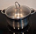 Sola Pan met Deksel - 22 cm, Kookpan of Snelkookpan, Gebruikt, Ophalen of Verzenden, Rvs