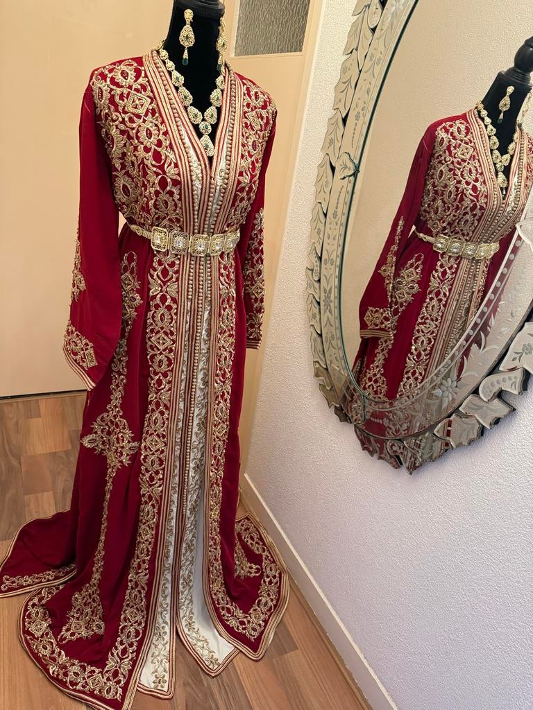 Prachtige Marokkaanse Takshita Kaftan - Maat L, Overige typen, Maat 42/44 (L), Nieuw, Ophalen of Verzenden