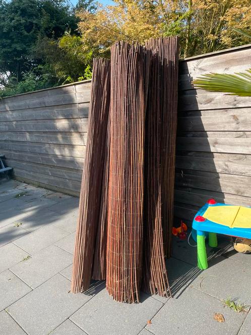 Wilgentenen schutting - Natuurlijke Tuinafscheiding, Tuin en Terras, Schuttingen, Zo goed als nieuw, Hout, 1 tot 2 meter, 3 tot 6 meter