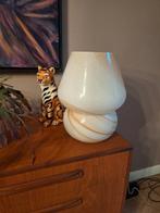 Mushroom swirl tafellamp beige gemêleerd lamp sfeerlamp ❤️, Beige, Rond, Nieuw, Ophalen of Verzenden