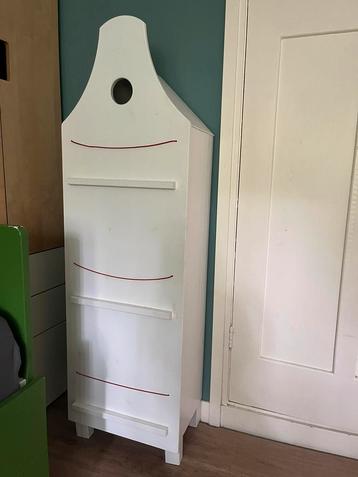Leuk houten Woood grachtenpand kastje boeken poppenhuis beschikbaar voor biedingen