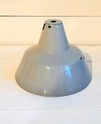 Oude industriële emaille lampenkap, vintage emaille lamp, Ophalen of Verzenden, Gebruikt, Minder dan 50 cm