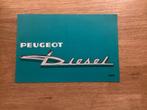 Peugeot Diesel Brochure 1969, Ophalen of Verzenden, Gelezen, Peugeot