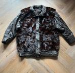 Mooie bruine vintage jas uit nertsbont en leder XL, Pelze-Sponer, Bruin, Verzenden, Maat 46/48 (XL) of groter