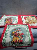 3 kerst kussenhoesjes plus 3 sets raam/deurstickers, Ophalen of Verzenden