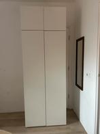 Ikea Platsa kledingkast wit - 2x80cm breed, 180cm hoog, Ophalen, 50 tot 100 cm, Zo goed als nieuw, 150 tot 200 cm