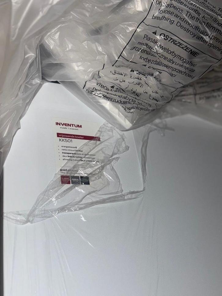 Inventum KK501 Koelkast - Nieuw in doos!, Witgoed en Apparatuur, Koelkasten en IJskasten, Nieuw, Zonder vriesvak, 100 tot 150 liter