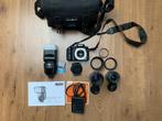 Sony A100 camera set met objectieven en flitser, Ophalen, Spiegelreflex, 10 Megapixel, Zo goed als nieuw