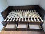 Uitschuifbed 180x200 met lades + 2 gratis matrassen, Huis en Inrichting, Ophalen, Verstelbaar, Modern, landelijk, Bruin