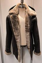 Heren lammy coat pilotenjas - maat M - met capuchon, Ophalen of Verzenden, Zo goed als nieuw, Maat 48/50 (M), Bruin
