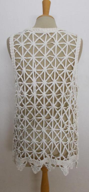 Opvallend leuk beige gilet/top! L beschikbaar voor biedingen