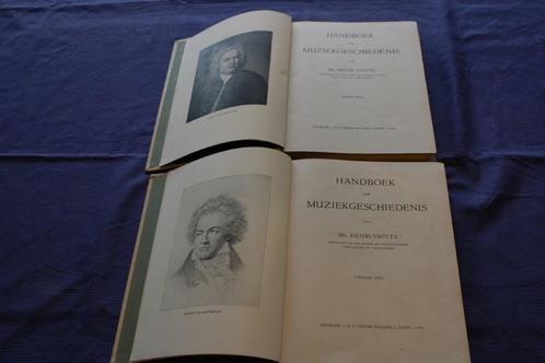 1916 Henri Viotta - Handboek der Muziekgeschiedenis - 2 dele, Antiek en Kunst, Antiek | Boeken en Bijbels, Ophalen of Verzenden
