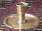 Mooie zware antieke Oosterse kandelaar met een draak 12,2 cm, Ophalen of Verzenden, Koper of Brons