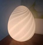Grote XL Murano Swirl "Uovo" Egglamp, Ophalen of Verzenden, Zo goed als nieuw, Glas, Minder dan 50 cm