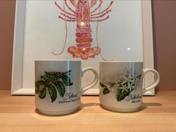 Vintage Villeroy & Boch koffiekopjes beschikbaar voor biedingen