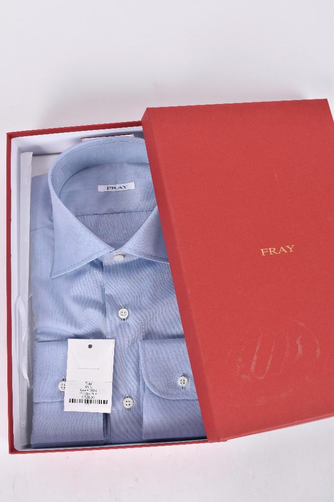 Nieuw shirt overhemd van FRAY katoen maat 39, Kleding | Heren, Overhemden, Nieuw, Halswijdte 39/40 (M), Blauw, Ophalen of Verzenden