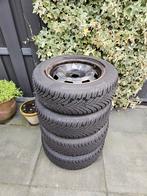 Winterbanden Citroen C3 - 195/60 R15 Continental 6mm, Auto-onderdelen, Banden en Velgen, Ophalen, 15 inch, Banden en Velgen, Winterbanden