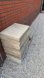 Gratis af te halen  betontegels 4 cm dik 19 stuks 40 x 60 cm, Tuin en Terras, Tegels en Klinkers, Beton, Gebruikt, Ophalen, Terrastegels