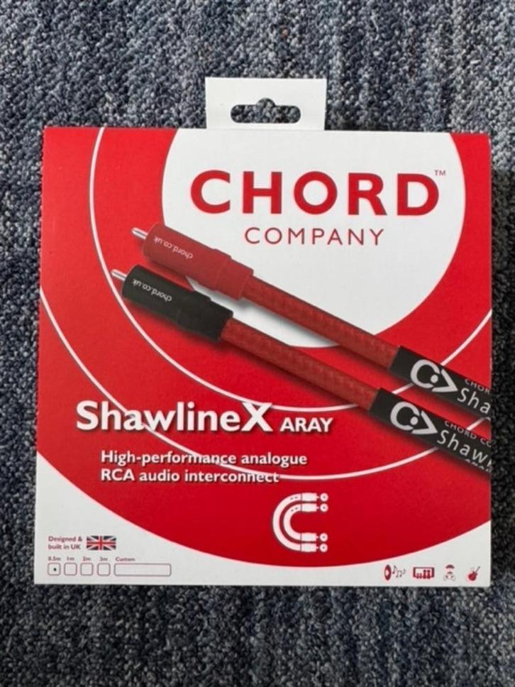 Chord Shawline X Aray 0.5 meter, Audio, Tv en Foto, Audiokabels en Televisiekabels, Nieuw, Interlink-kabel, Minder dan 2 meter