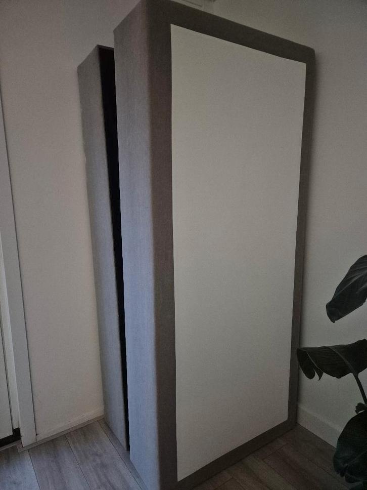 Boxspring van Haco, Huis en Inrichting, Slaapkamer | Boxsprings, Gebruikt, 180 cm, 200 cm, Tweepersoons, Beige, Ophalen