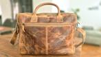Leren Micmacbags Porto Laptoptas 15,6 inch, Computers en Software, Laptoptassen, Ophalen of Verzenden, 16 inch, Zo goed als nieuw