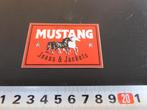 sticker MUSTANG jeans & Jackets  PMA106, Ophalen, Zo goed als nieuw, Sticker