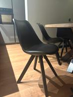 6 Mooie zwarte eetkamerstoelen met een zacht zitgedeelte, Ophalen of Verzenden, Zo goed als nieuw, Zwart, Vier