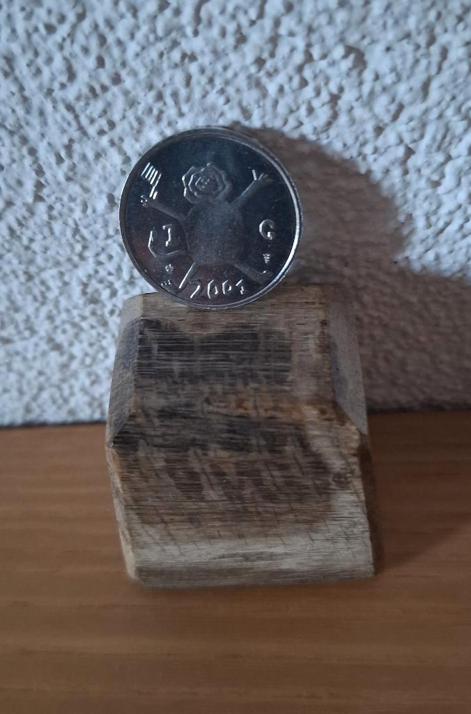 Laatste Nederlandse Loeki gulden 2001.🪙, Postzegels en Munten, Munten | Nederland, Losse munt, 1 gulden, Koningin Beatrix, Zilver