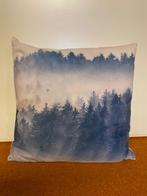 Kussen bos blauw, Ophalen of Verzenden, Gebruikt, Blauw, Vierkant