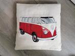 Decoratief kussen Volkswagen T1 bus rood, Ophalen of Verzenden, Zo goed als nieuw, Rood