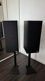 2x B&W DM220i Luidsprekers met Vogel's vloersteunen, Ophalen, Gebruikt, 60 tot 120 watt, Bowers & Wilkins (B&W)