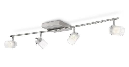 Plafondspot PHILIPS myLiving Toile LED 4x3W Nieuw -50% OFF!, Huis en Inrichting, Lampen | Spots, Nieuw, Plafondspot of Wandspot