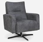 Draaifauteuil Tristan - Graphite / Grijs blauw, Ophalen, 75 tot 100 cm, Zo goed als nieuw, Stof