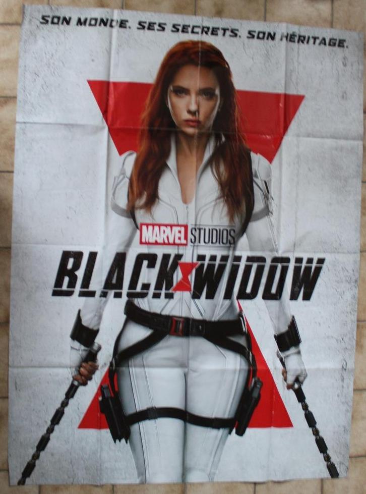 filmaffiche Black Widow Marvel Scarlett Johansson filmposter, Verzamelen, Posters, Zo goed als nieuw, Film en Tv, Deurposter of groter