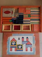 Vintage houten blokkendoos speelgoed, Kinderen en Baby's, Speelgoed | Houten speelgoed, Ophalen, Gebruikt, Overige typen