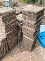 Rode tuintegels, Tuin en Terras, Tegels en Klinkers, Ophalen, Gebruikt, 10 m² of meer, Beton