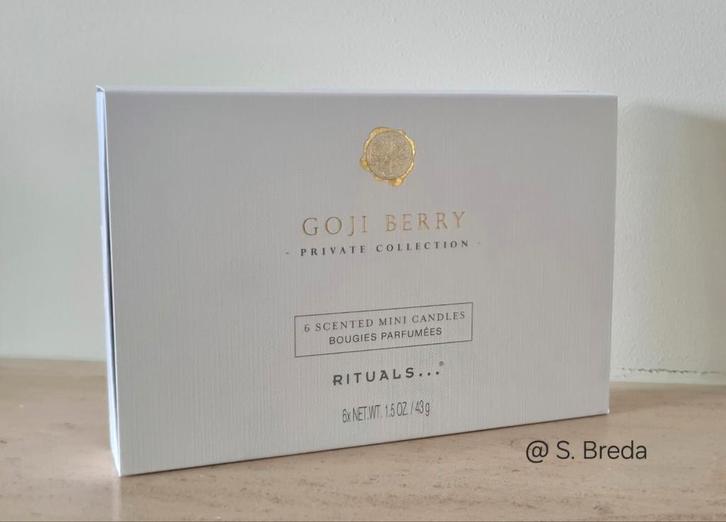 Rituals mini geurkaarsen | Goji Berry | Maxi theelichten, Huis en Inrichting, Woonaccessoires | Kandelaars en Kaarsen, Nieuw, Kaars