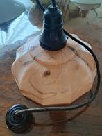 Art Deco Plafondlamp - Glas & Bakeliet - Jaren '30, Ophalen of Verzenden