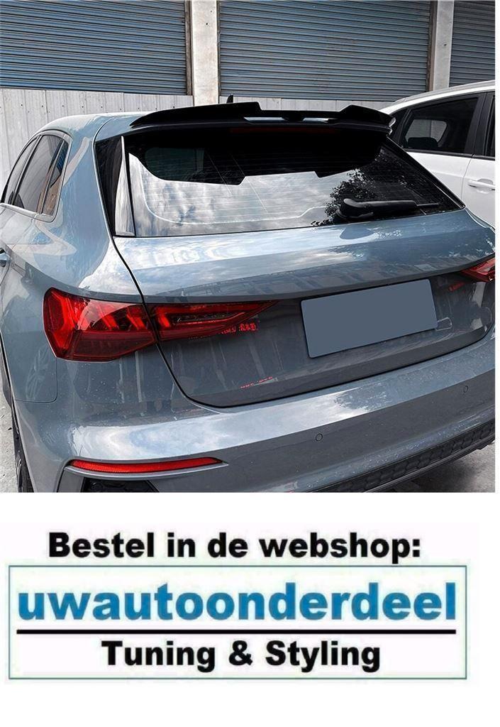 Dakspoiler Extention Carbon look Geschikt Voor Audi A3 S3 8Y, Auto diversen, Tuning en Styling, Ophalen of Verzenden