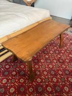 bank massief hout boomstamtafel jaren 70 boomstamblad, Huis en Inrichting, Tafels | Salontafels, 100 tot 150 cm, Brutalist – Wabi Sabi – Boho – Minimalistisch – Landelijk